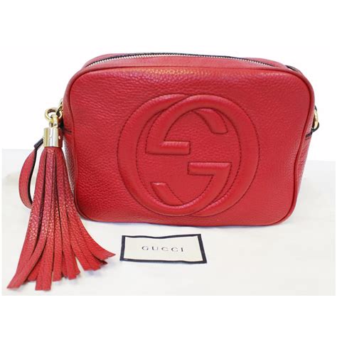 gucci red soho disco bag|gucci disco bag best price.